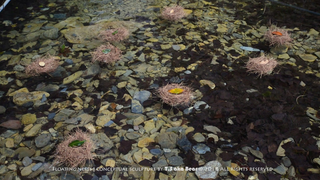 Art book - Conceptual sculpture - Floating Nests | 3 Min 57 s by Tiong-seah Yap (T.S aka Bear) Year 2018 © All rights reserved @tsakabear https://tsakabear.com