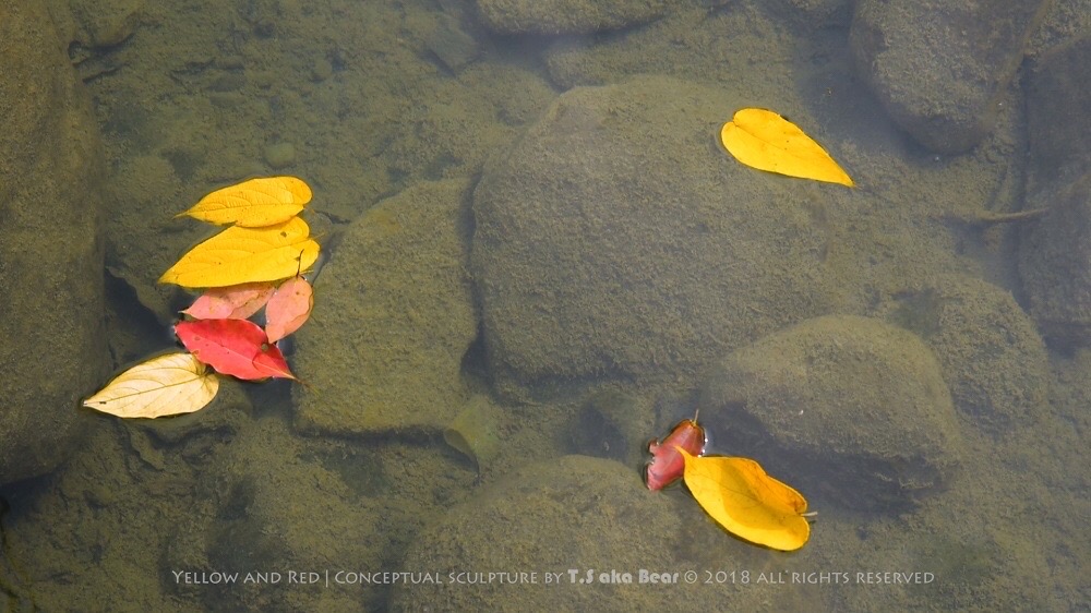 Yellow and Red | Conceptual sculpture by Tiong-seah Yap (T.S aka Bear) Year 2018 © All rights reserved @tsakabear https://tsakabear.com